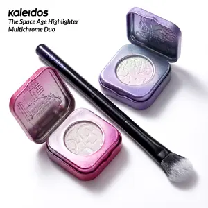 Kaleidos The Space Age Highlighter Multichrome Duo | Color-Shifting, Multichrome, Translucent & Highly Reflective, Rave Makeup, Festival Makeup, Cosmetic Gift