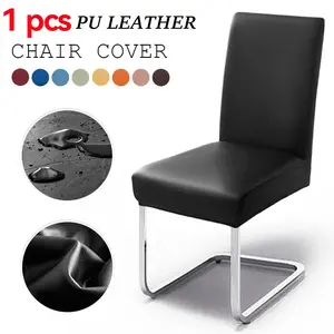 1 Piece PU Waterproof Chair Cover, Synthetic Leather Elastic Chair Set, Durable and Stylish Modern Indoor Furniture Protection Accessory