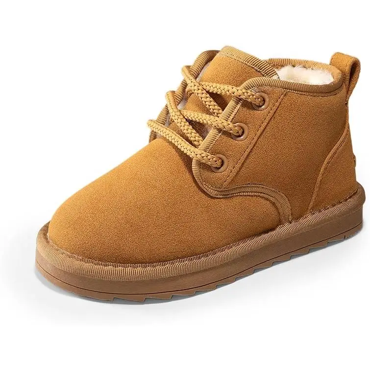 Dream Pairs Toddler Kids Boys Girls Winter Zipper Warm Faux Fur Walking Ankle cute boots