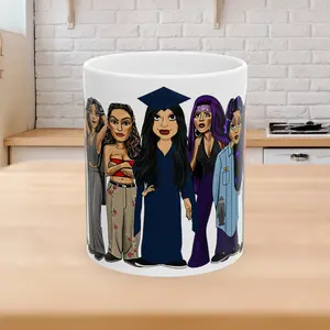 graduation gifts, class of, Chola graduation, Chicana gifts, Glowing hearts, chola, Lil homies, Homies Mugs, 90s style Chicano mugs, cholo, Chicana cups, chola style, vato, lowrider, street, custom mugs, 90s style gifts