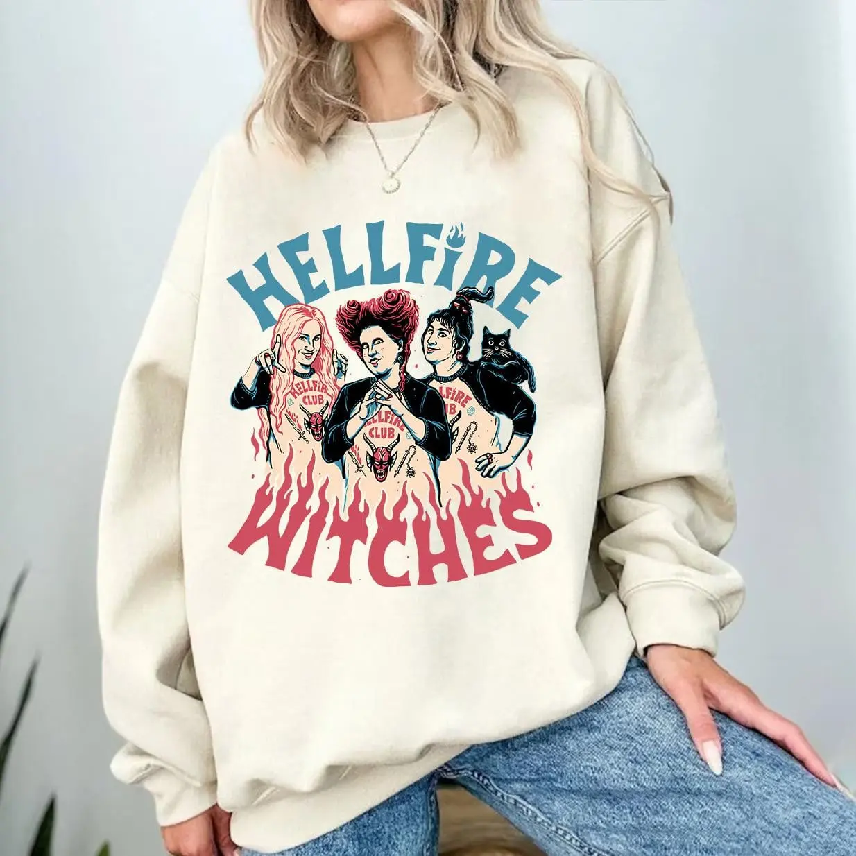 Hellfire Witches t shirt, Halloween Hellfire Witches T Shirt, Halloween KillersT Shirt, Stranger Things T Shirt, Strangers Things Sweatshirt Hoodie