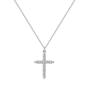 Zircon Crosses Necklaces Crucifix Pendant Necklace Boy Faith Crosses Necklace