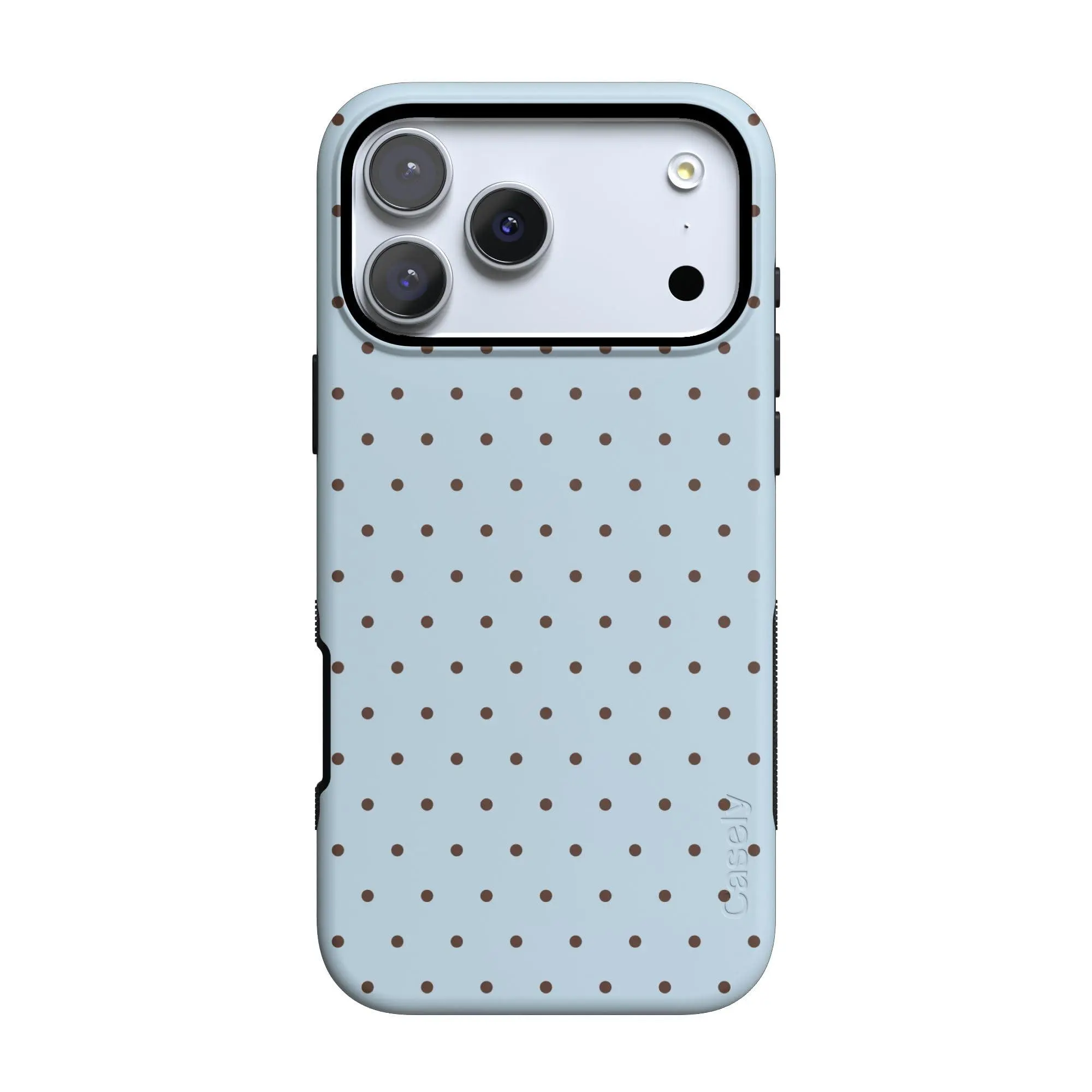 Casely iPhone 17 Pro Max Case | On the Dot | Blue Polka Dot | Bold Protective Design | Compatible with MagSafe
