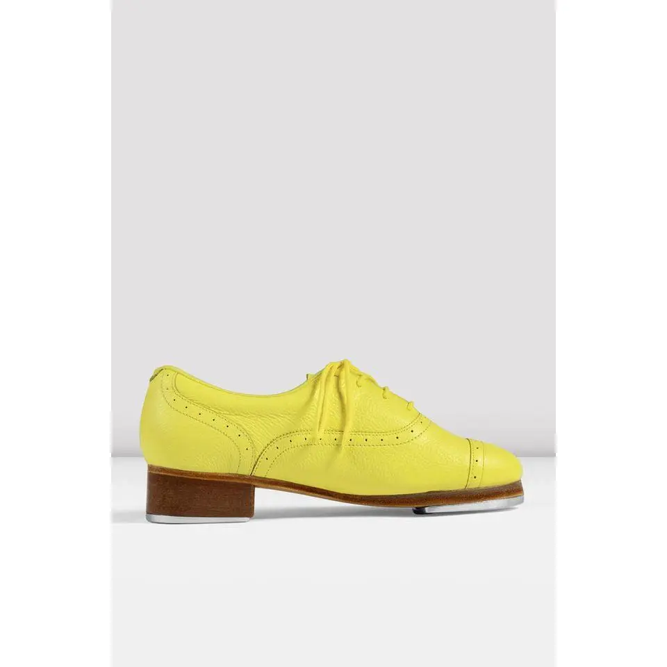 Ladies Jason Samuels Smith Yellow Pebble Leather Tap Shoes