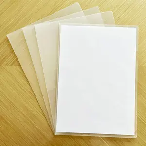 10 Pack Thick Clear Plastic Folders - Fits A4 & Letter Size Paper 8.5x11 Inch, L-Type Clear Folders for Documents, Convenient for Carrying, Sharing, and Presenting Documents