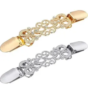 Vintage Cinch Clips for Women Clothing Sweater Dress Clips Cardigan Shawl Brooches Waist Cincher Decor