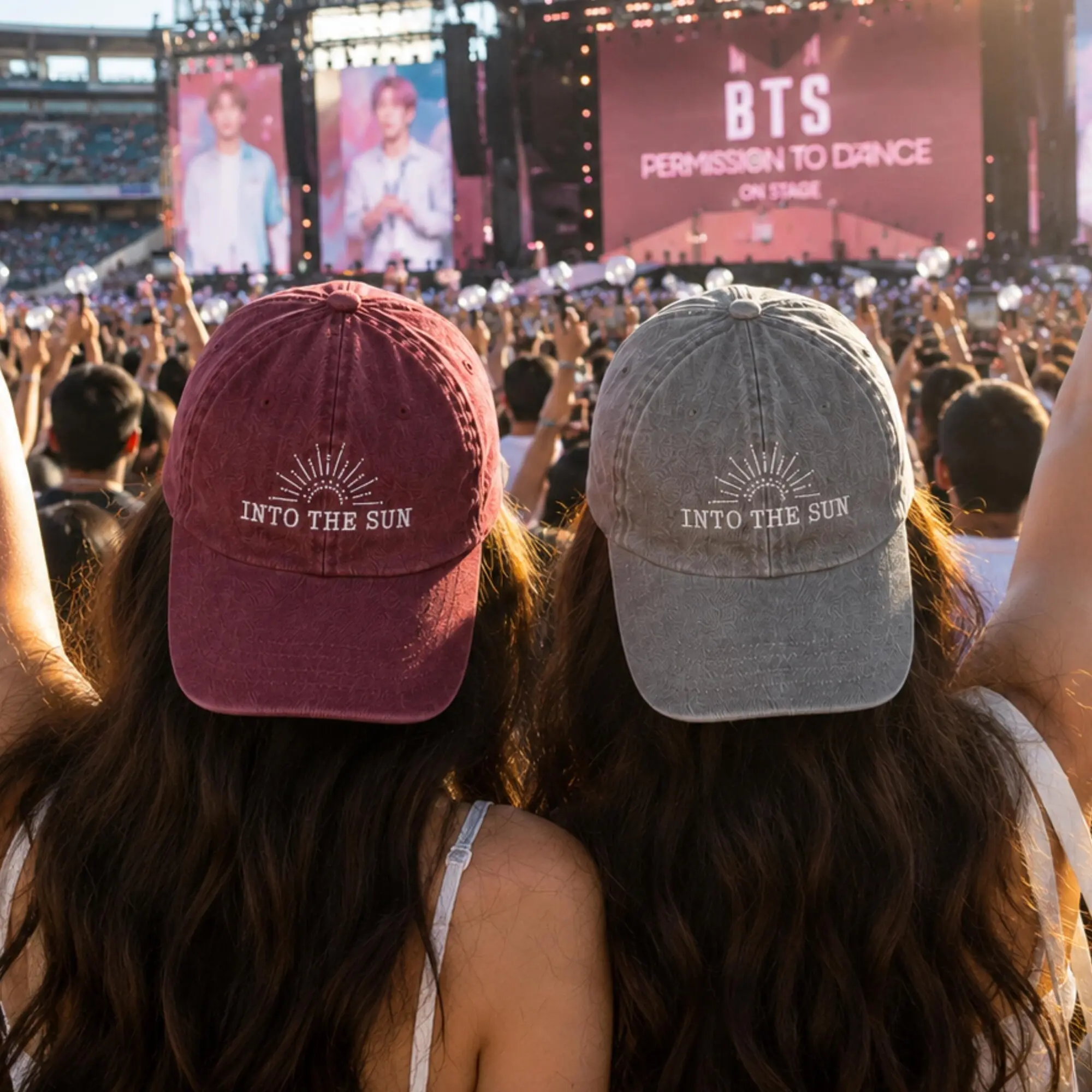 Baseball Embroidery hat,  Kpop Fans Gift, Kpop Lover, Into The Sun
