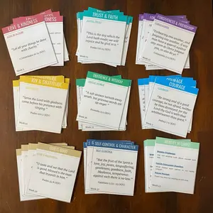 52 Week Bible Verse Memorization Cards for Daily Devotion and Spiritual Growth
