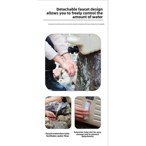 Cross-border outdoor large-capacity water storage bucket camping portable water bucket car trunk water storage bucket