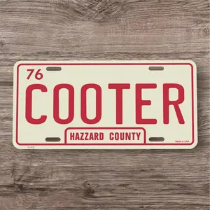 Dukes of Hazzard County Cooter 2D Heavy Equipment License Plate License Plate/Country Life Semi Trucks