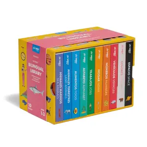 My First Bilingual Library: A Spanish-English Vocabulary Board Book Set of Colors, Numbers, Animals, ABCs, and More (Si Sabo Bilingual Books for Kids
