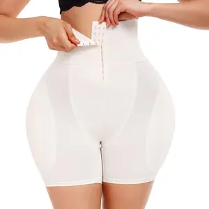 Women Hip Padded Booty Lifter Shapewear Removable 4 Pads Control Panty Womenswear Compression Adjustable  High Waisted Smooth Soft Soft