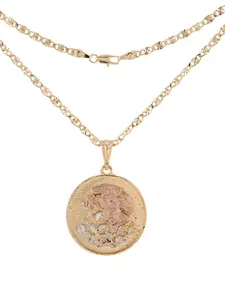 Gold-Plated Three Colors Eagle Pendant with 18- or 24-Inch Chain - Versatile Jewelry for Any Occasion Classic & Bold Statement Options