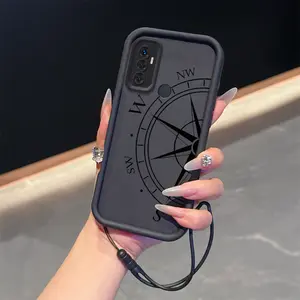 A11S Compass Hand Rope Combination Assembly phone Case For OPPO A11S with silicone shock proof design perfect for popular