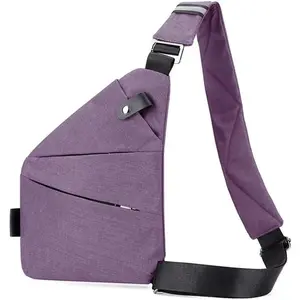 Crossbody Leisure Chest Bag with Shoulder Strap - Anti Theft Travel Slim Sling Bag