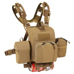 Binocular Harness Case Bino Chest Pack with Magnetic Closure and MOLLE System Water-repellent for Hunting