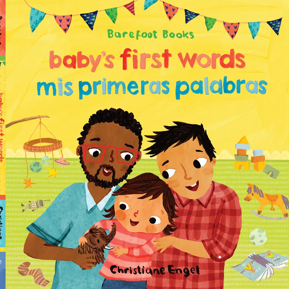 Used Bilingual Booklet - Baby's First Words/MIS Primeras Palabras (Spanish & English Board Book by Barefoot Books), Toddler Learning Resource, Early Reading Material for Babies (Children's Educational Supply), Childrens Books