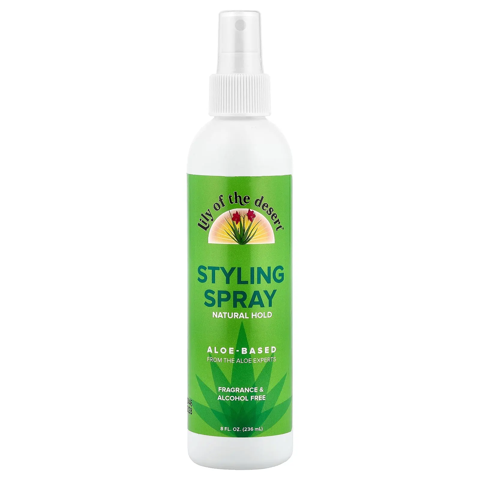 Lily of the Desert Styling Spray, Natural Hold, Fragrance Free, 8 fl oz (236 ml)