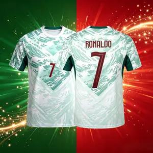 2026 Portugal National Home And Away Red Green Black 7# Cristiano Ronaldo Short And Long Sleeve Soccer Jersey Fans Version