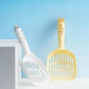 Plastic Cat Litter Scoop Long Handle Large Size, Durable Pet Cleaning Tool, Easy-To-Use Cat Sand Shovel for Dogs & Cats