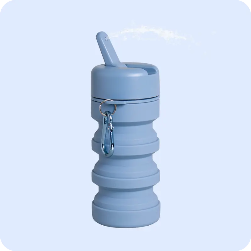 TUSHY Travel Portable Bidet - Handheld Toilet Bidet with Collapsible Palm-Size Design, Airmesh Case, Carabiner, 3-Point Spout for Discreet Portability, Festival & On-the-Go Essentials