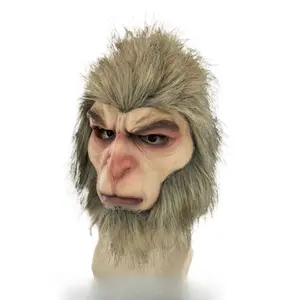 Black Myth Wukong Cosplay Mask, Comfortable Halloween Painted Fur Lightweight Face Covering, Sun Wukong Game Character Headgear Accessory