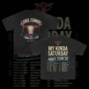 Luke Country Music - My Kinda Saturday Night Tour 2026 Soft Cotton Shirt, 2 Sided Country Concert Tee, Luke Vintage Graphic Shirt, Music Fan Gift