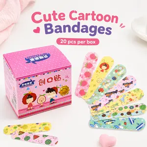 Cute Adhesive Bandages 120pcs Box Cartoon Design Daily Use Bandage Strips for Kids and Adults