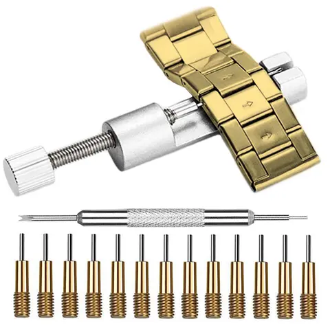 15PCS Watch Link Removal Tool, Watch Band Tool Kit, Watch Band Link Pin Adjustable Remover, Spring Bar Tool, Spare Needles, Watch Repair Tools, Link Remover Tool For Watches