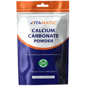 Vitamatic Calcium Carbonate Powder – 500 g (17.6 oz) – Unflavored Dietary Supplement Powder Non-GMO