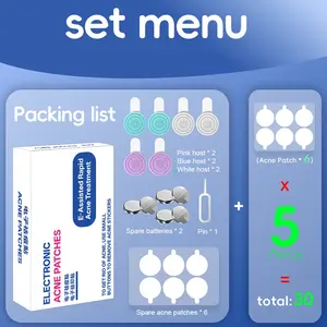 Electronic Acne Patches, LED Gel Patch Strips, Easy and Quick Application, Isolation and Soothing, Facial Skin Care Essentials, Beauty Tool