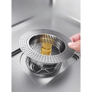 Kitchen sink filter bouncing core sewer universal press type dishwasher vegetable basin leakage plug accessories wholesale