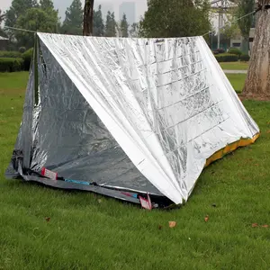 Emergency tent, outdoor life-saving blanket, survival blanket, emergency blanket, thermal insulation blanket, simple tent, sun protection, space blanket