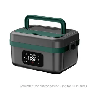 Portable Electric Lunch Box, USB Rechargeable Large Capacity Lunch Box with Reservation & Insulation Function, Automatic Heating Lunch Case for Outdoor Workers, Gift, Heated Lunch Boxes, Thermal Lunch Box