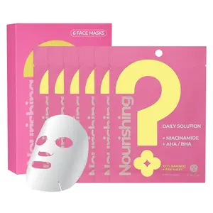 Nourishing Daily Solution Niacinamide AHA/BHA Facial Mask Sheet (6 Masks)