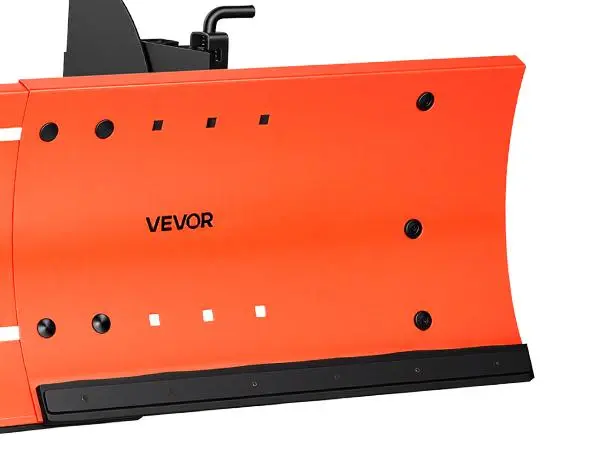 【toolupgrade】VEVOR Universal Snow Plow Kit, 22-32 in Width Adjustable Attachment for Most Snowblowers, Dual-Mode Op., Quick Detach, Foldable Steel Blade, Efficient Clearing, Black