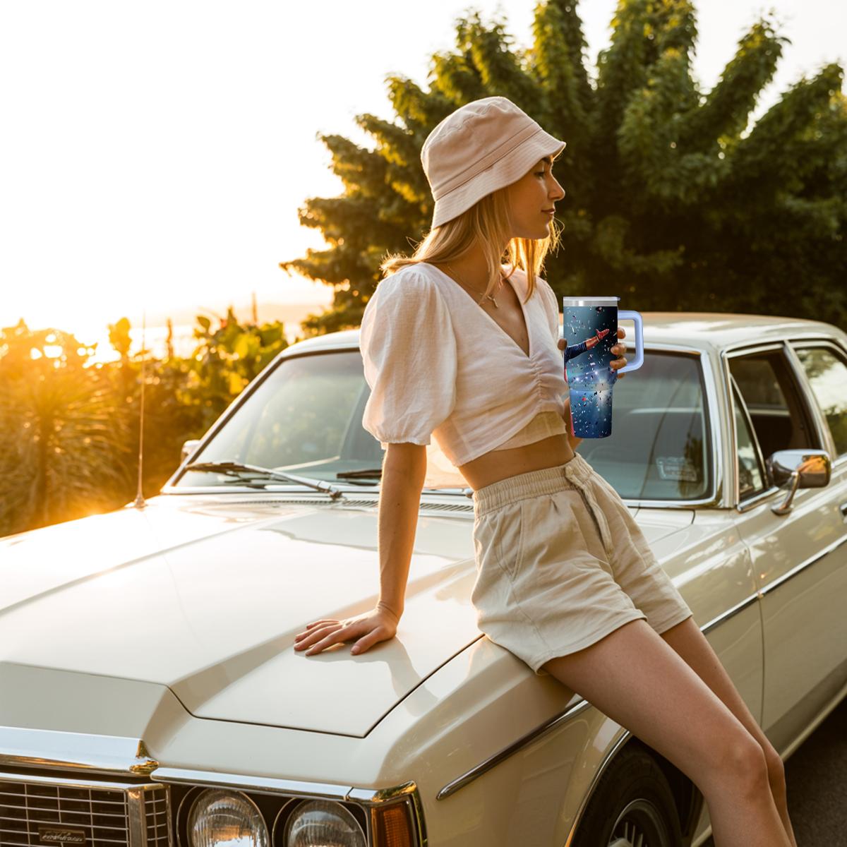 30 oz The Boys "The Seven" Series Insulated Tumbler, Ultimate Anti-Hero Travel Mug with Superhero Graphic, Comfort Handle & Straw, Perfect Gift for Sci-Fi Series Fans, Season 5 Celebration Edition