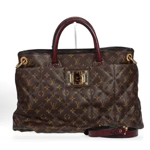 Pre-owned Louis Vuitton Coated Canvas Shoulder Bags Brown Monogram 42154214 hz