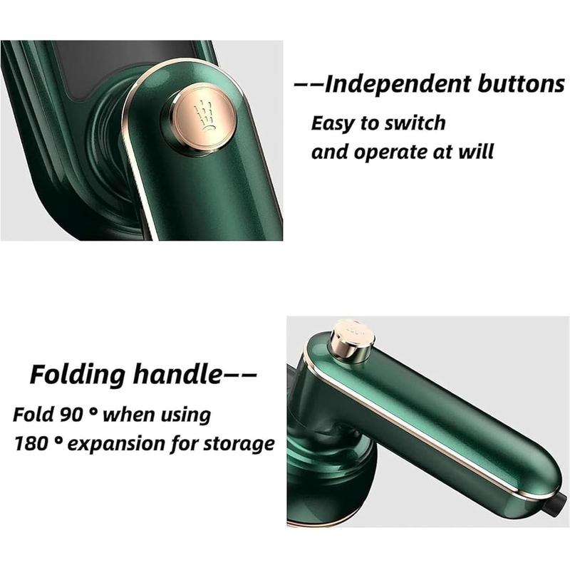 Mini Travel Irons for Clothes Portable Handheld Iron Steam with Dry & Wet Ironing for Home Business Clothing Household Appliances Cordless Multifunction 360-degree Ironing Capability 50ML Water Tank Compact Design