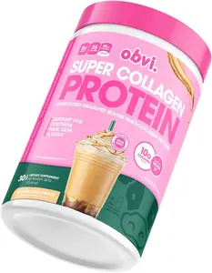 Obvi Collagen Peptides, Protein Powder, Keto, Gluten and Dairy Free, Hydrolyzed Grass-Fed Bovine Collagen Peptides, Supports Gut Health, Healthy Hair, Skin, Nails (Caramel Macchiato, 30 Servings) Hair & Nail Care