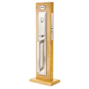 Emtek F20330575RBLRH Entryset , F20 , Melrose Mortise , 2-3/4 Backset , Ribbon and Reed Lever , RH