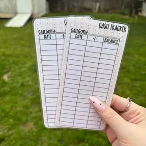 Dots cash cash tracker | Laminated | A6 Size