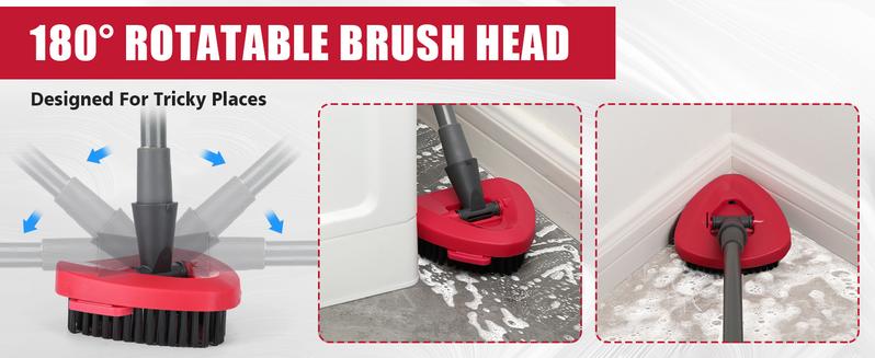Scrub Brush Head Refills for O-Cedar RinseClean 2-Tanks System Spin Mop Replace Head for Ocedar Mopping Cleaning o cedar Triangle Scrubbing