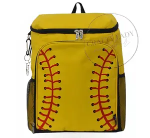 Softball Backpack Cooler - Yellow Softball Backpack Cooler - Yellow