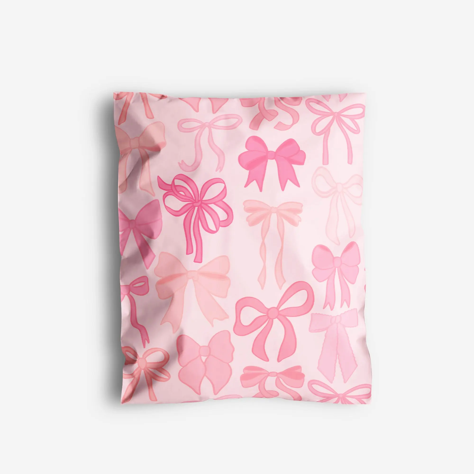 Package Mint Poly Mailers 10x13 - 100 Pack Bows Design Poly Mailers Shipping Bags - Waterproof, Tear-Resistant, Self-Adhesive Seal - Decorative Mailing Bags for Clothes, Accessories