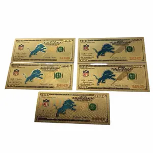 Detroit Lions Gold Foil Collectible Set, (NOT LEGAL TENDER)