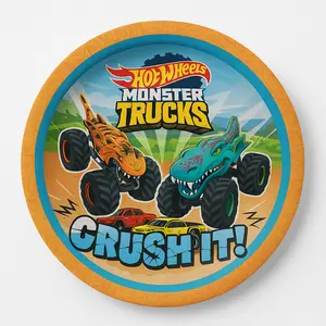 Hot Wheels Monster Trucks 7" Paper Plates