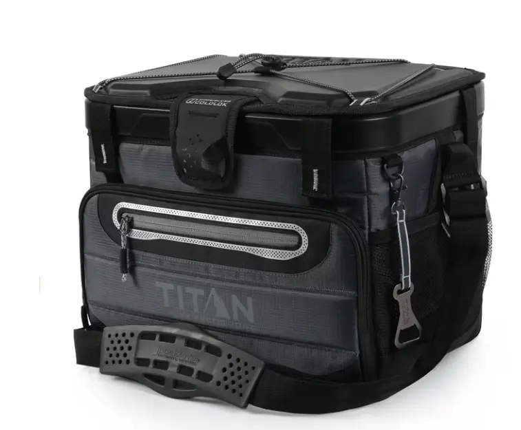 Collapsible Zipperless Soft Cooler - 40 Can Capacity, 27 Qt, Basalt Gray for Sports & Outdoor Camping Hiking Use