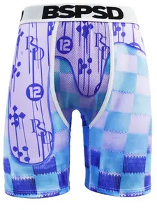 Fashion Print Men's Underwear Boxer Comfortable Breathable Sweat-Wicking Boxers Briefs Sexy Men's Boxershort Panties Daily Wear Boxer Shorts