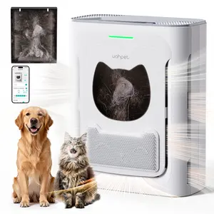 【2026 New Arrivals】Uahpet Slim Air Purifier for Pet Home Large Room 2100 sq ft, H13 HEPA Washable Double-Sided Filter, Air Cleaner for Pet Hair Dander Odor Allergies Pollutant Smoke Dust, PM2.5 Air Quality Monitor